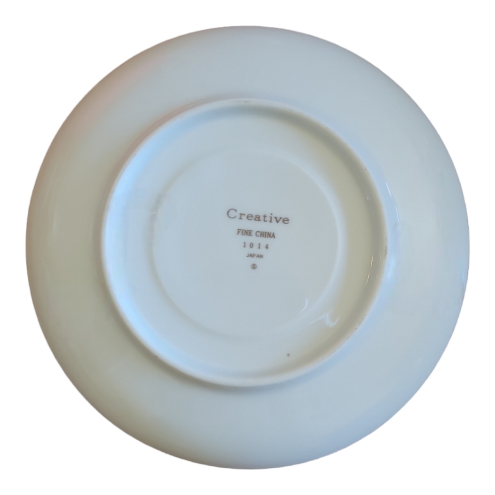 1 Vtg Platinum Star Burst Creative Tea Coffee Cup/Saucer #1014 Porcelain - Picture 7 of 7